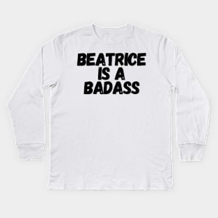 Beatrice is a Badass - warrior nun - ava silva and sister Beatrice, avatrice, netflix Kids Long Sleeve T-Shirt